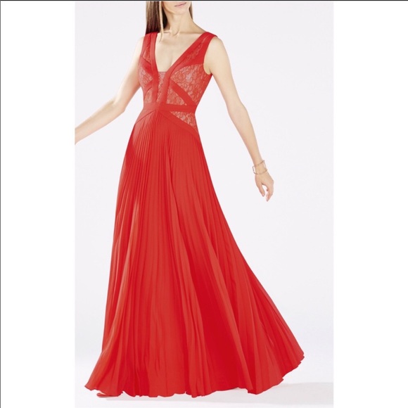 Bcbg max azria red gown - Picture 1 of 3